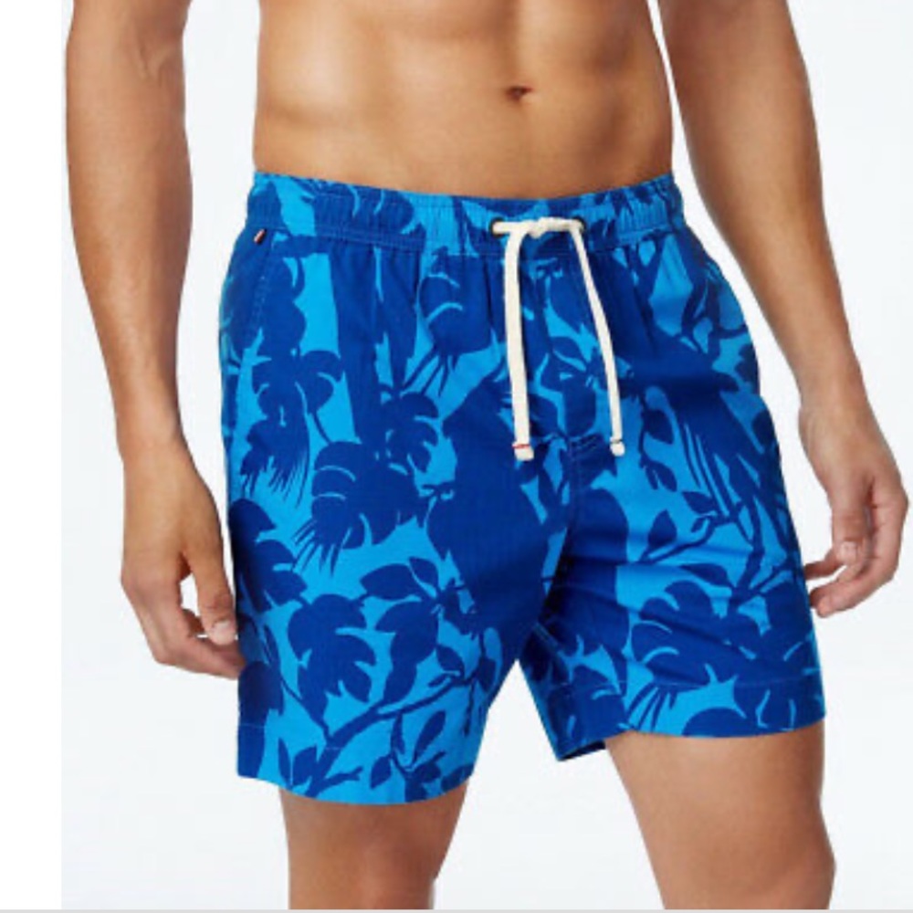 Tommy Hilfiger 7" Skylark Blue Botanical Print